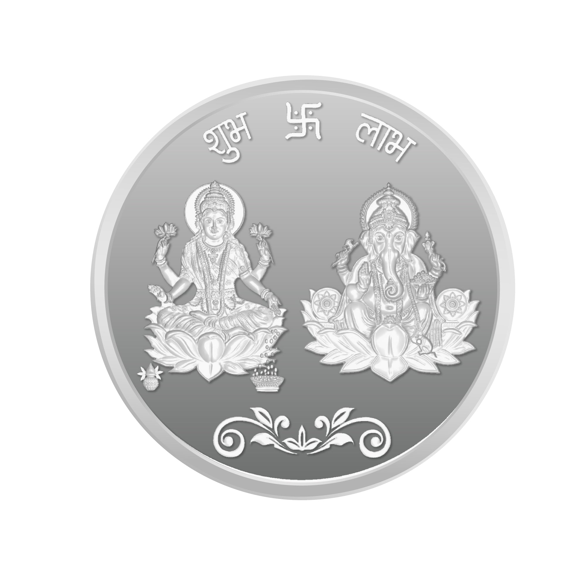 Laxmi Ganesh Ji Silver Coins 50 GM lordsjewels