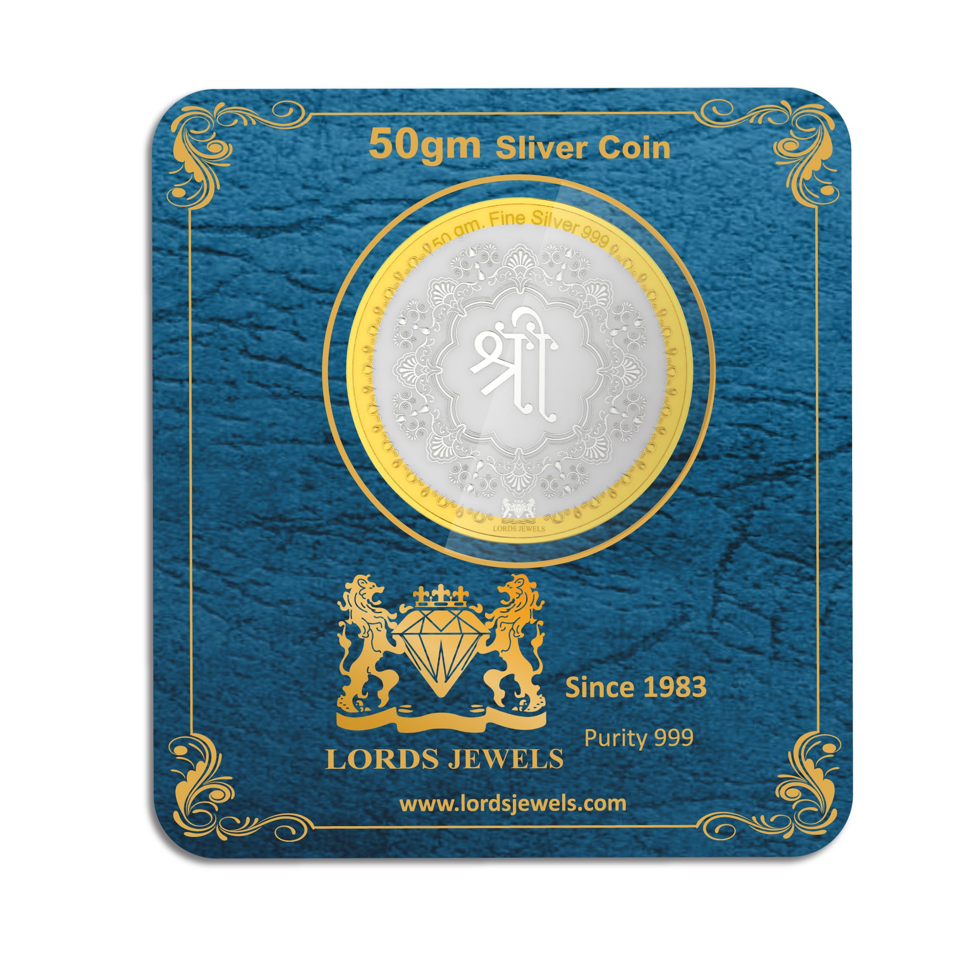 Shree Silver Coin 50GM lordsjewels