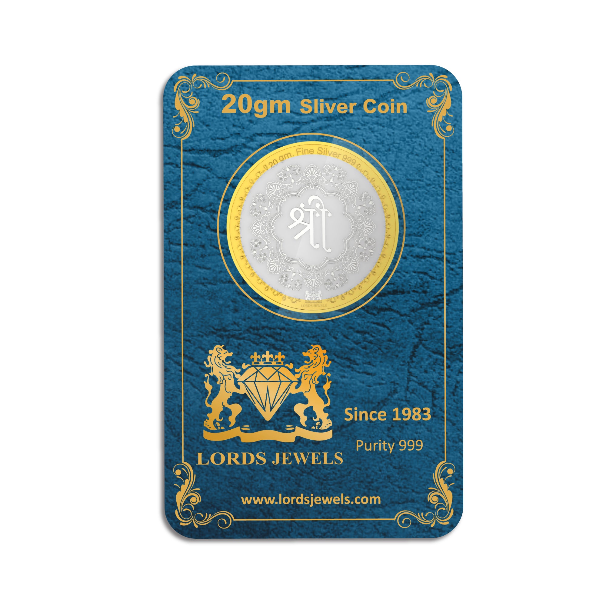 Shree Ji Silver Coin 20 GM lordsjewels