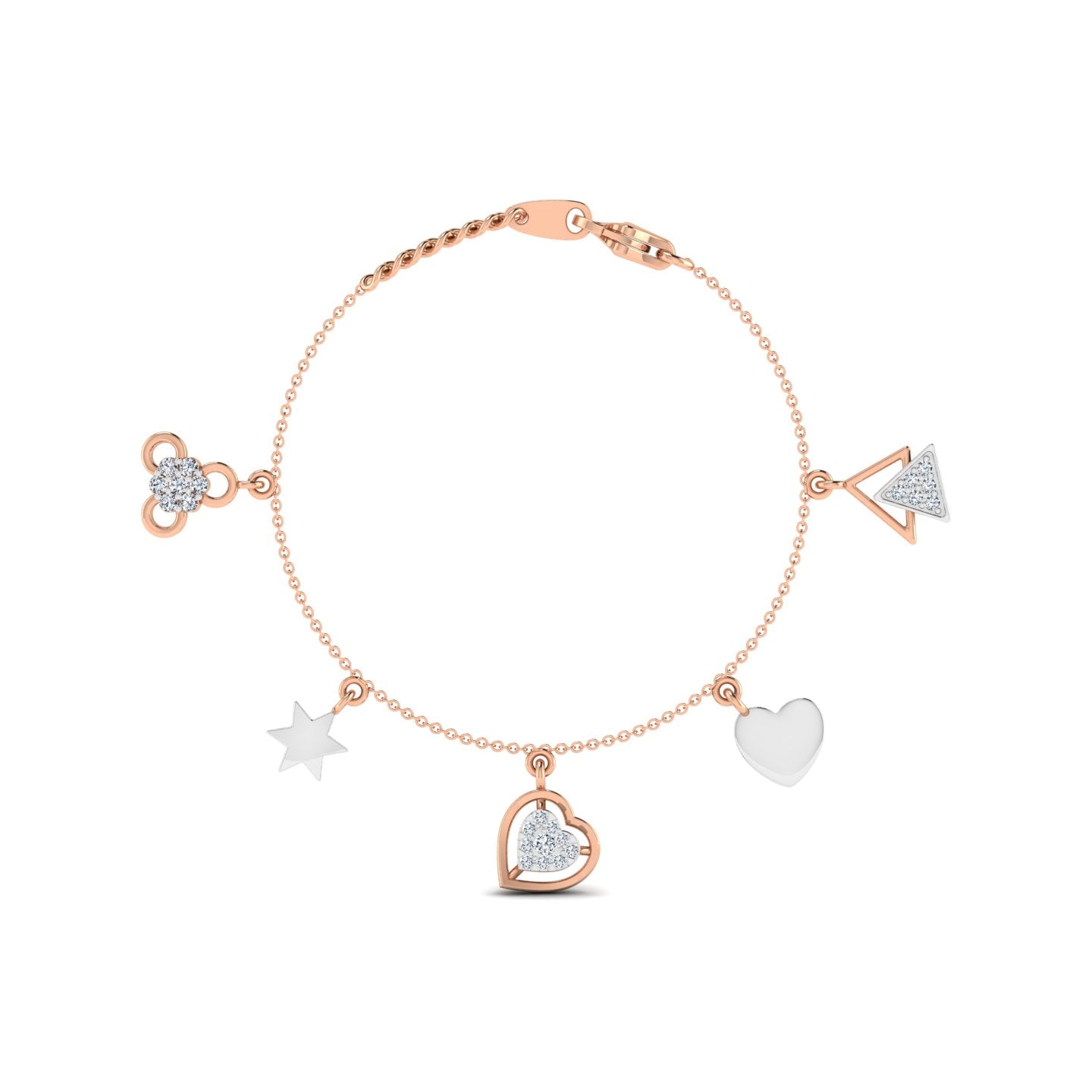 TRINITY OF HEARTS BRACELET lordsjewels