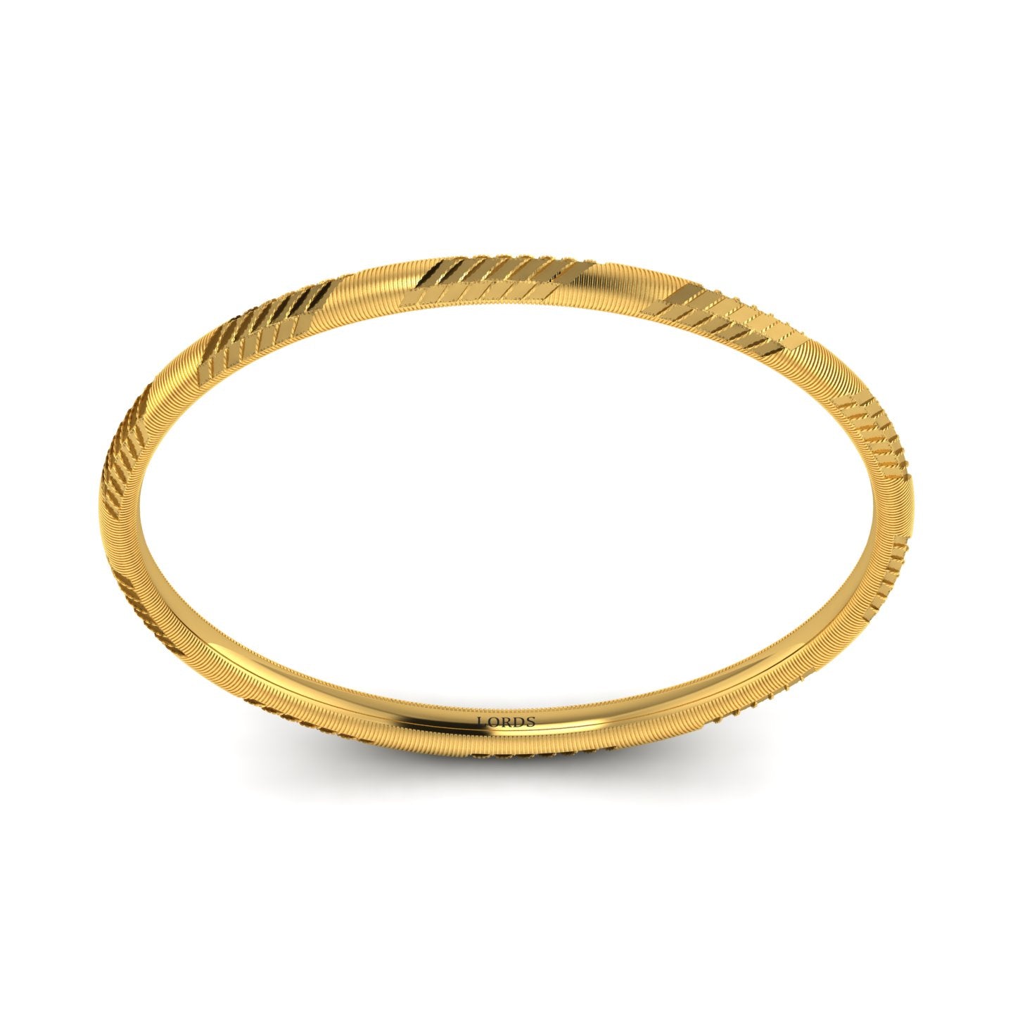 linear groove 22KT bangle lordsjewels