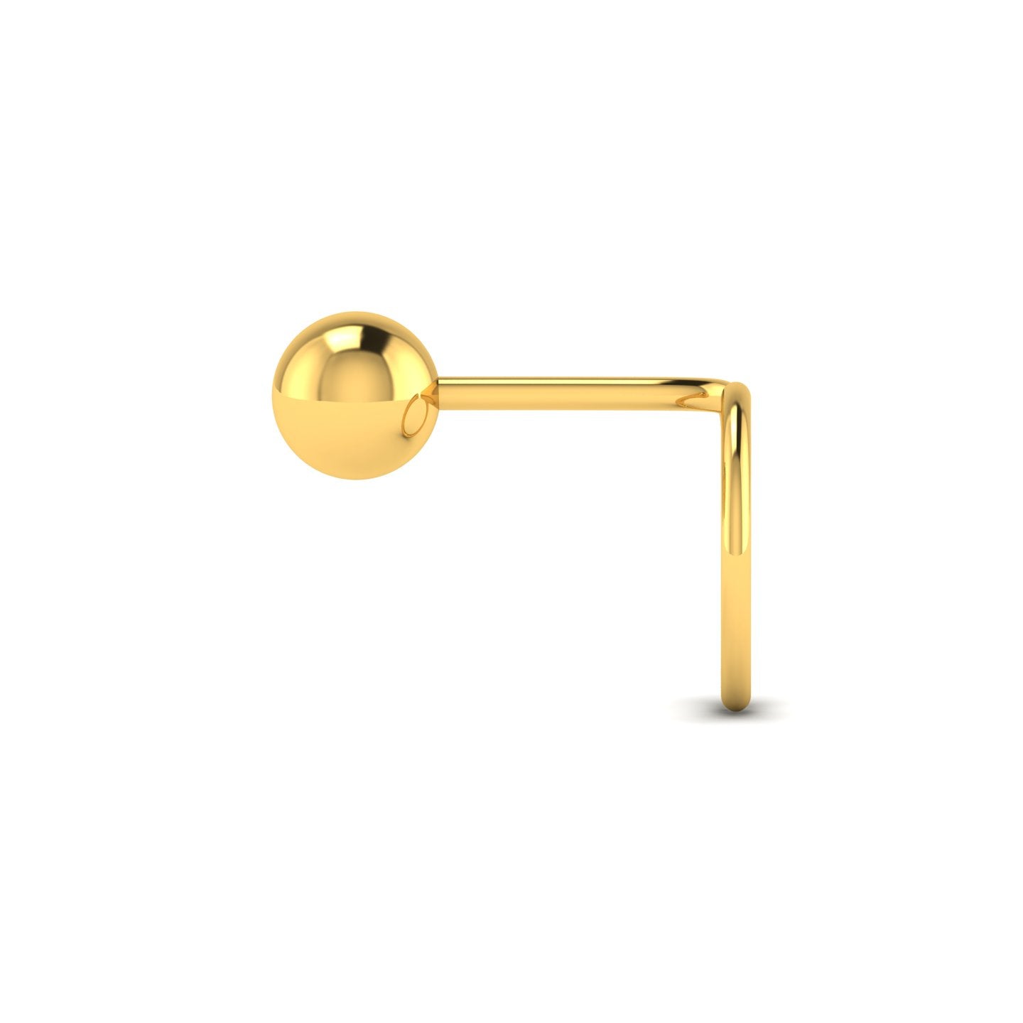 Classical 22KT Gold Nose Pin lordsjewels