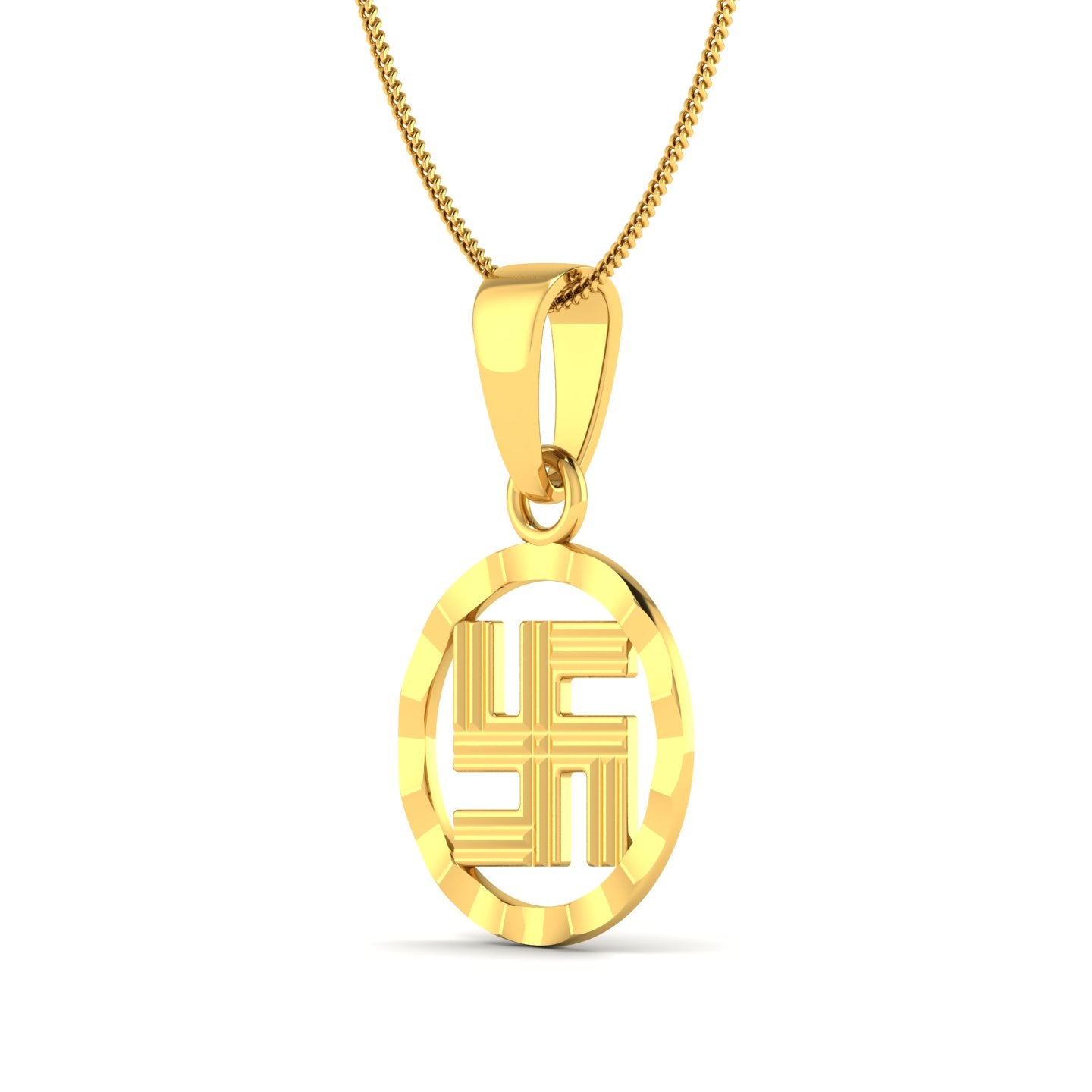 Swastik Gold Pendant lordsjewels