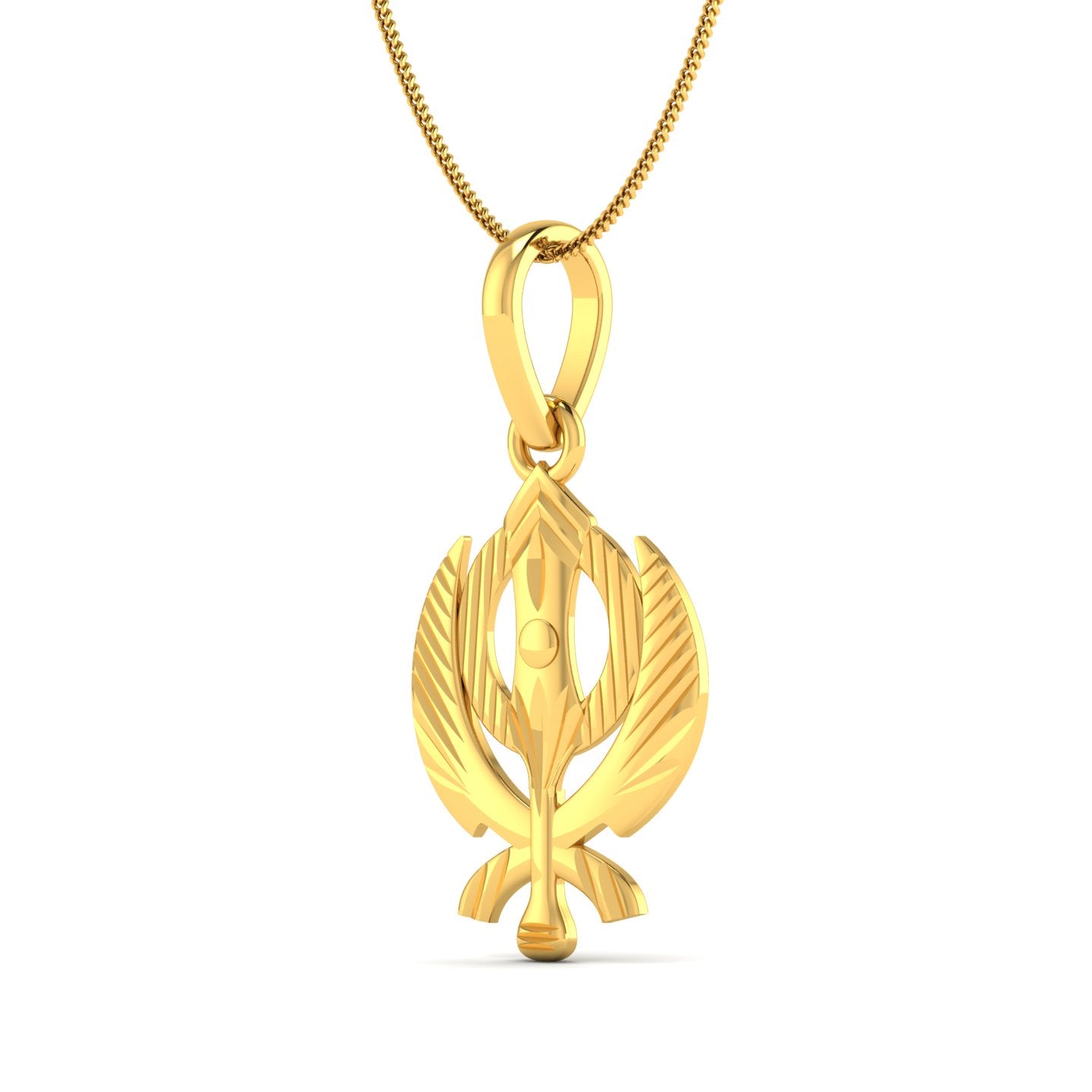 Wahe Guru Gold Pendant lordsjewels