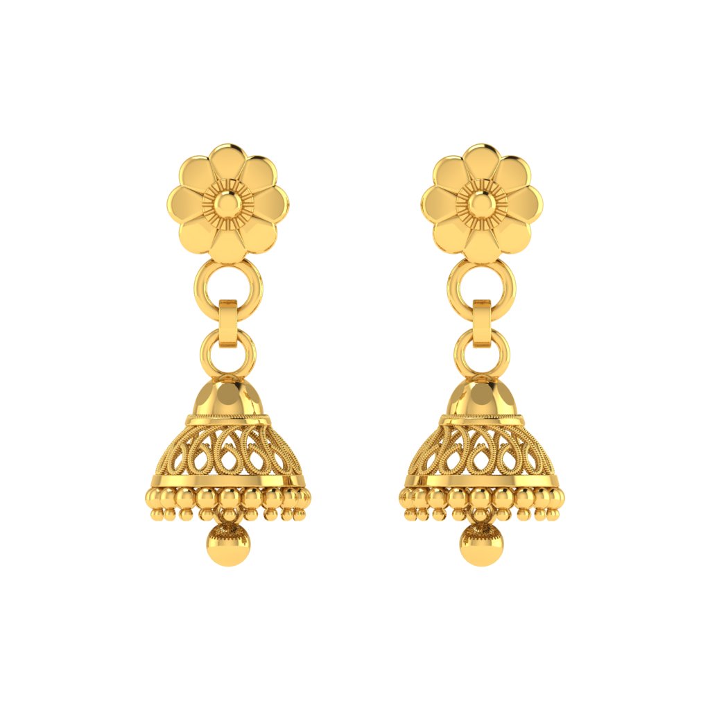 Captivating 22 Karat Jhumki lordsjewels