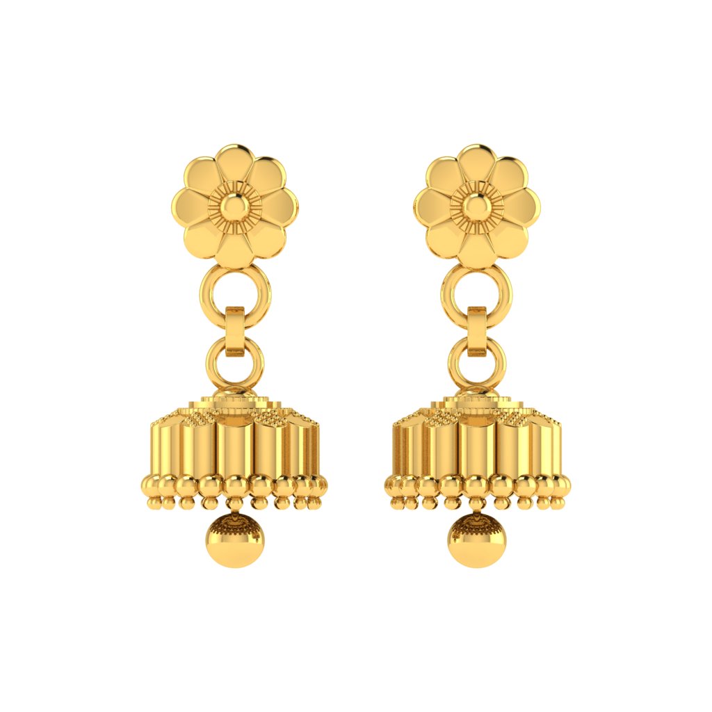 Latkan 22 Karat Jhumki lordsjewels