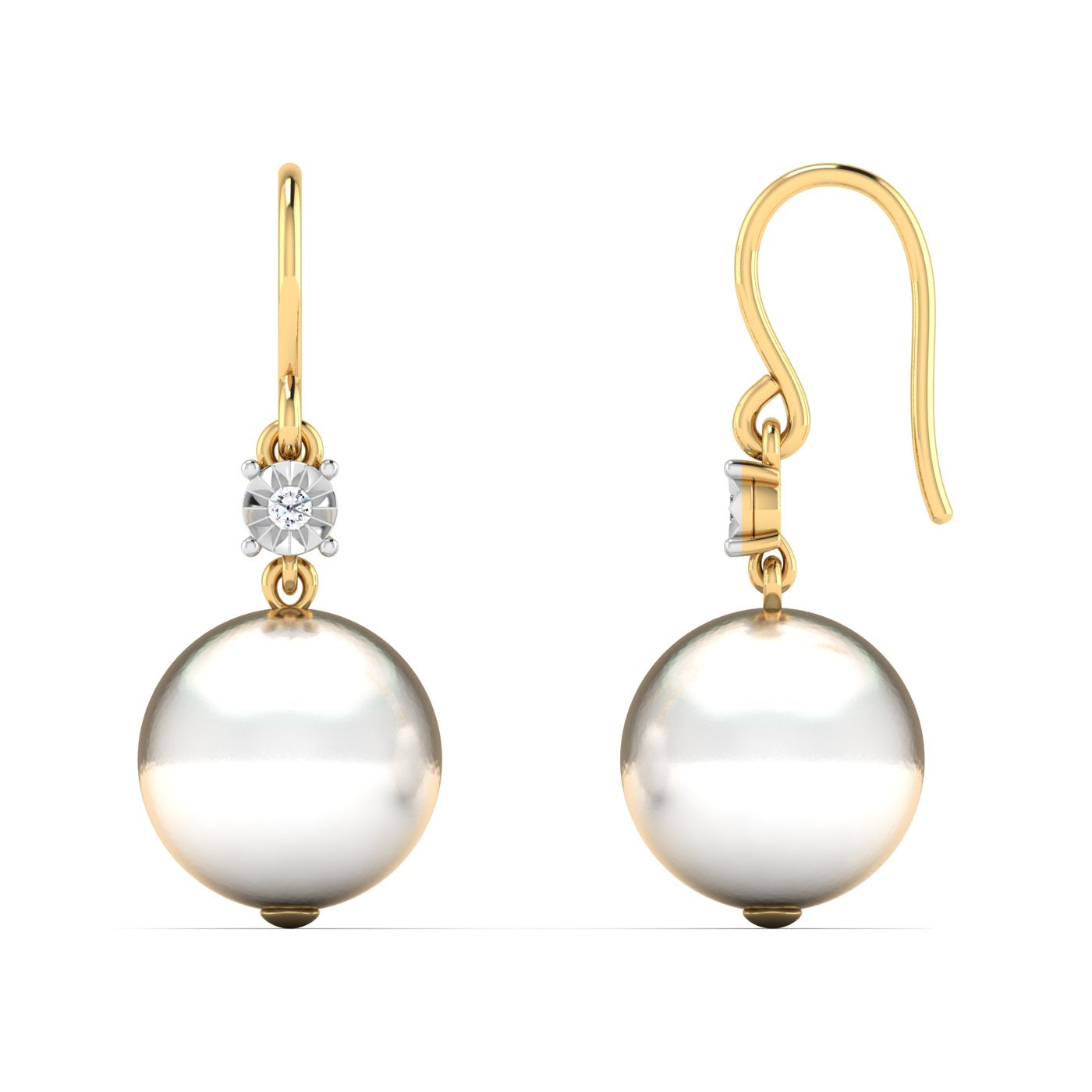 Pearl Star Diamond Earring lordsjewels