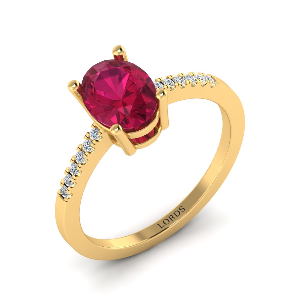 Ruby Cluster Diamond Ring lordsjewels