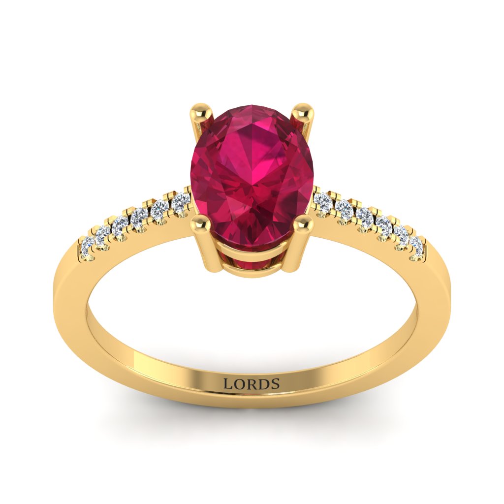 Ruby Cluster Diamond Ring lordsjewels