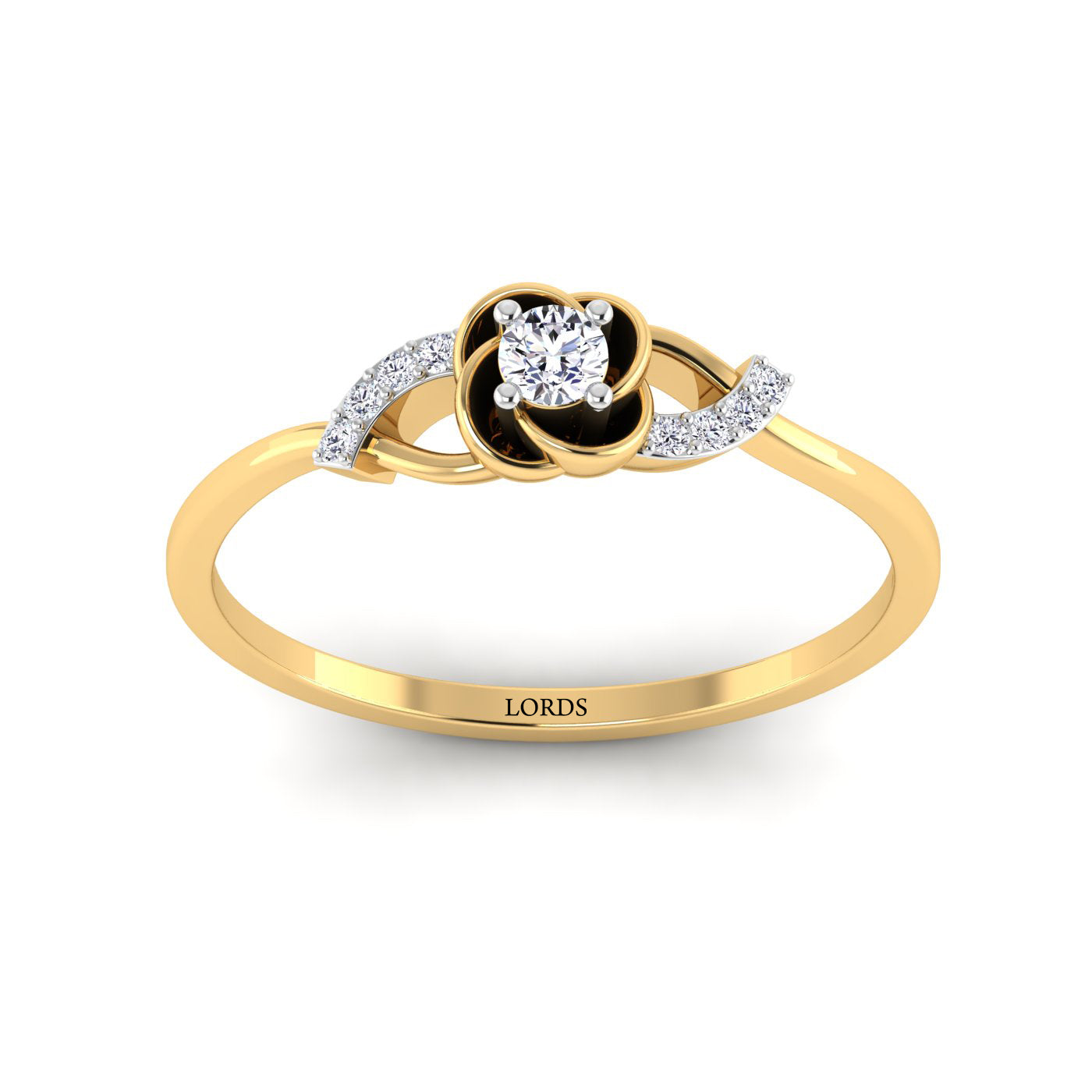 Lotus Bud Diamond Ring lordsjewels