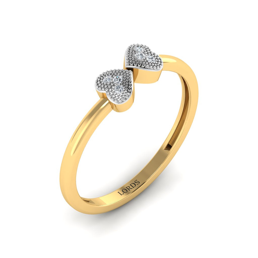 Duo Heart Diamond Ring lordsjewels