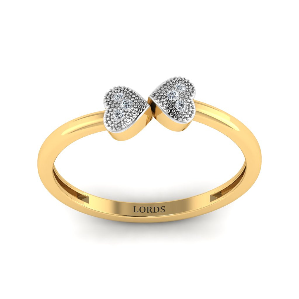 Duo Heart Diamond Ring lordsjewels