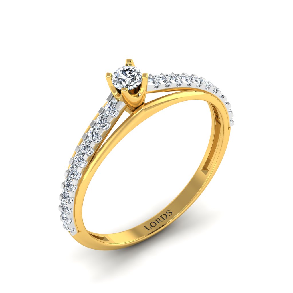 Rapped Crown Solitaire Ring lordsjewels