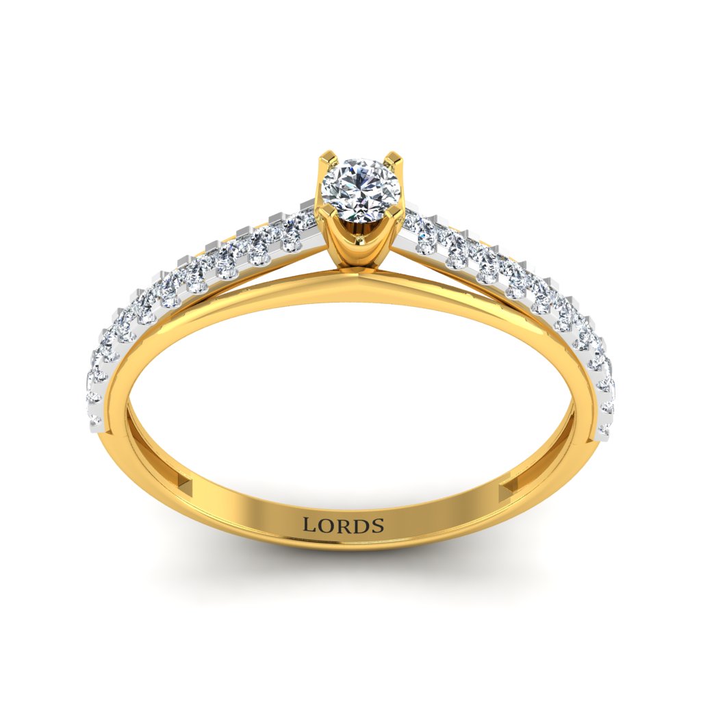 Rapped Crown Solitaire Ring lordsjewels