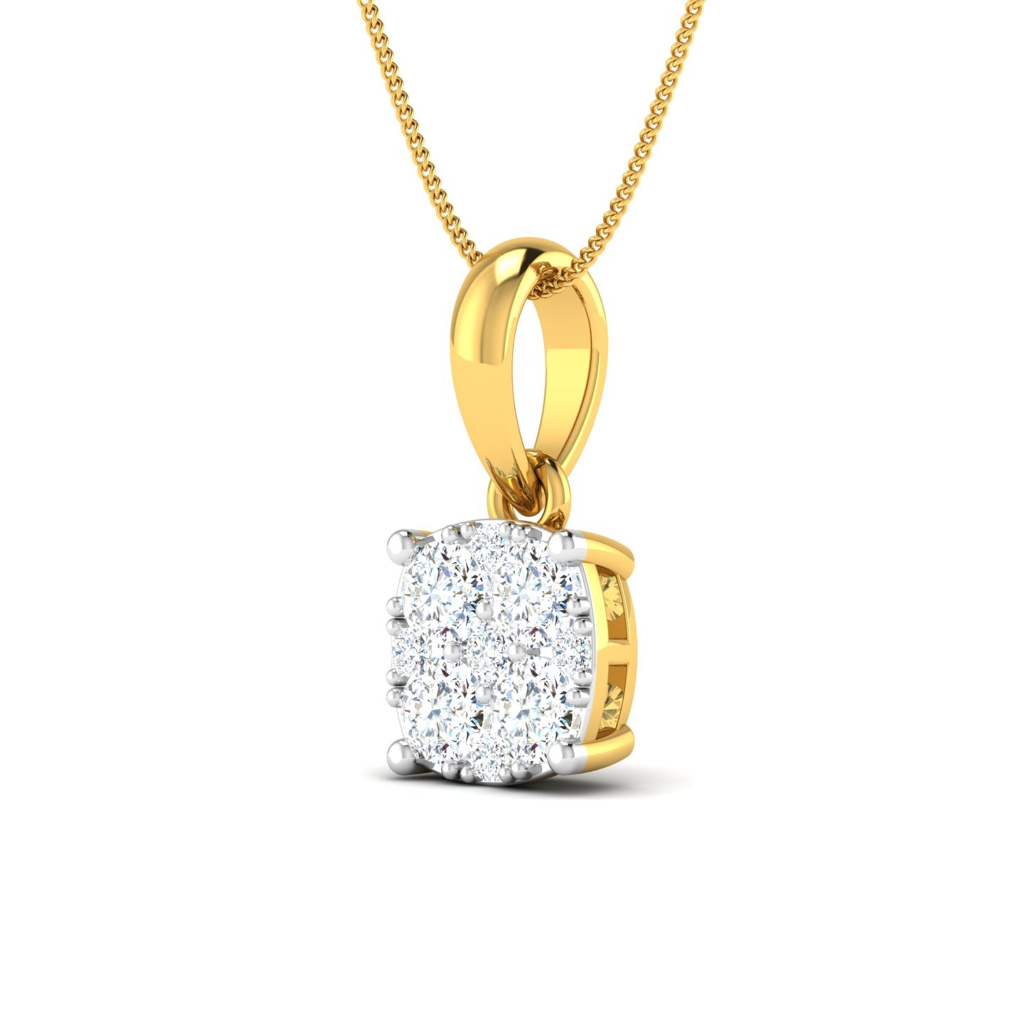 Square Illusion Diamond Pendant lordsjewels