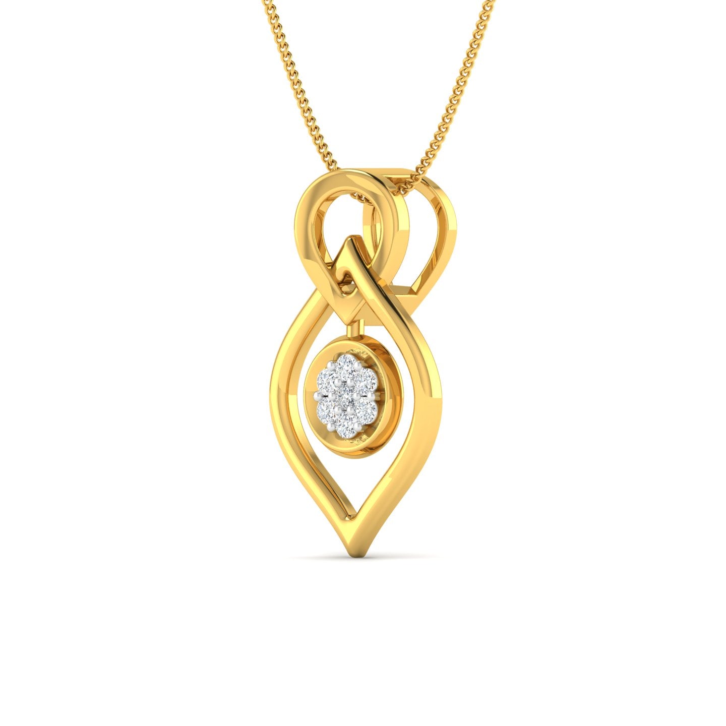 Round Pressure Diamond Pendant lordsjewels