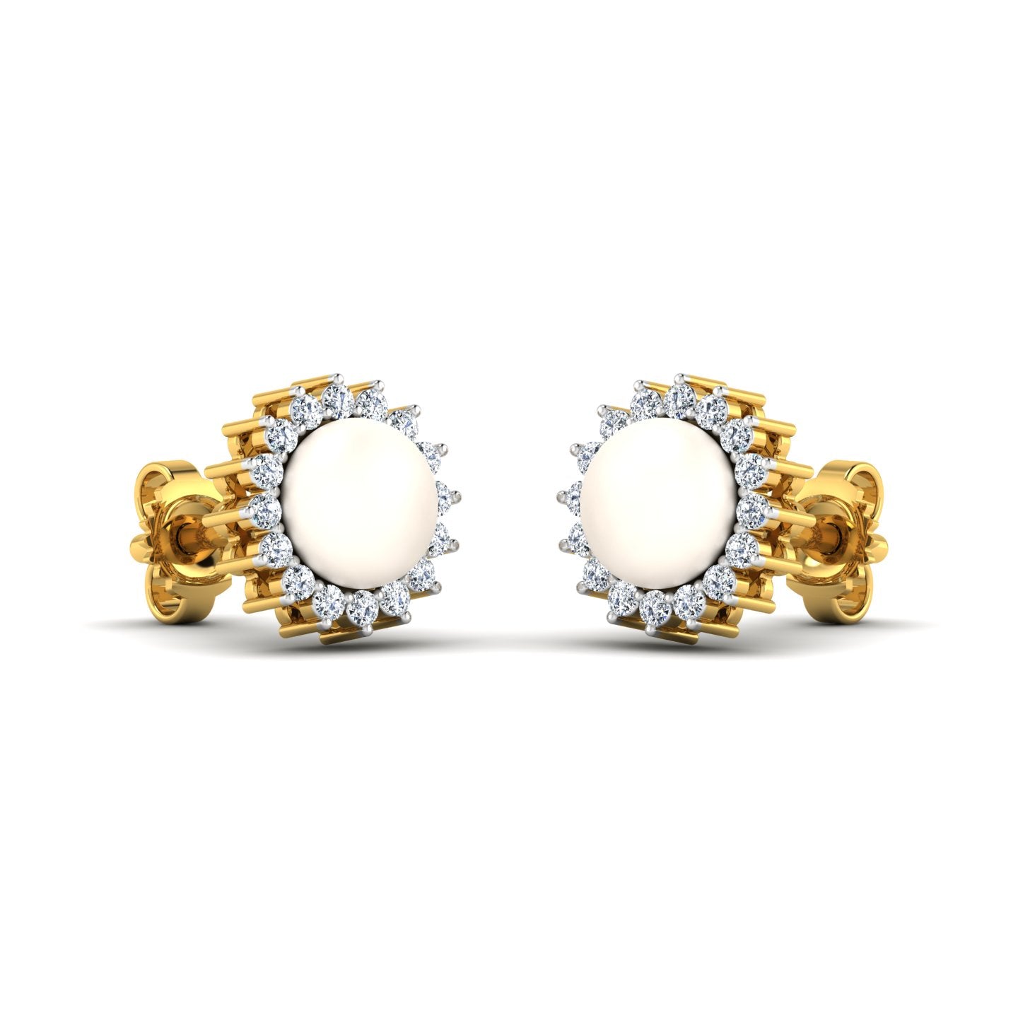 Oysters Pearl Diamond Earring lordsjewels