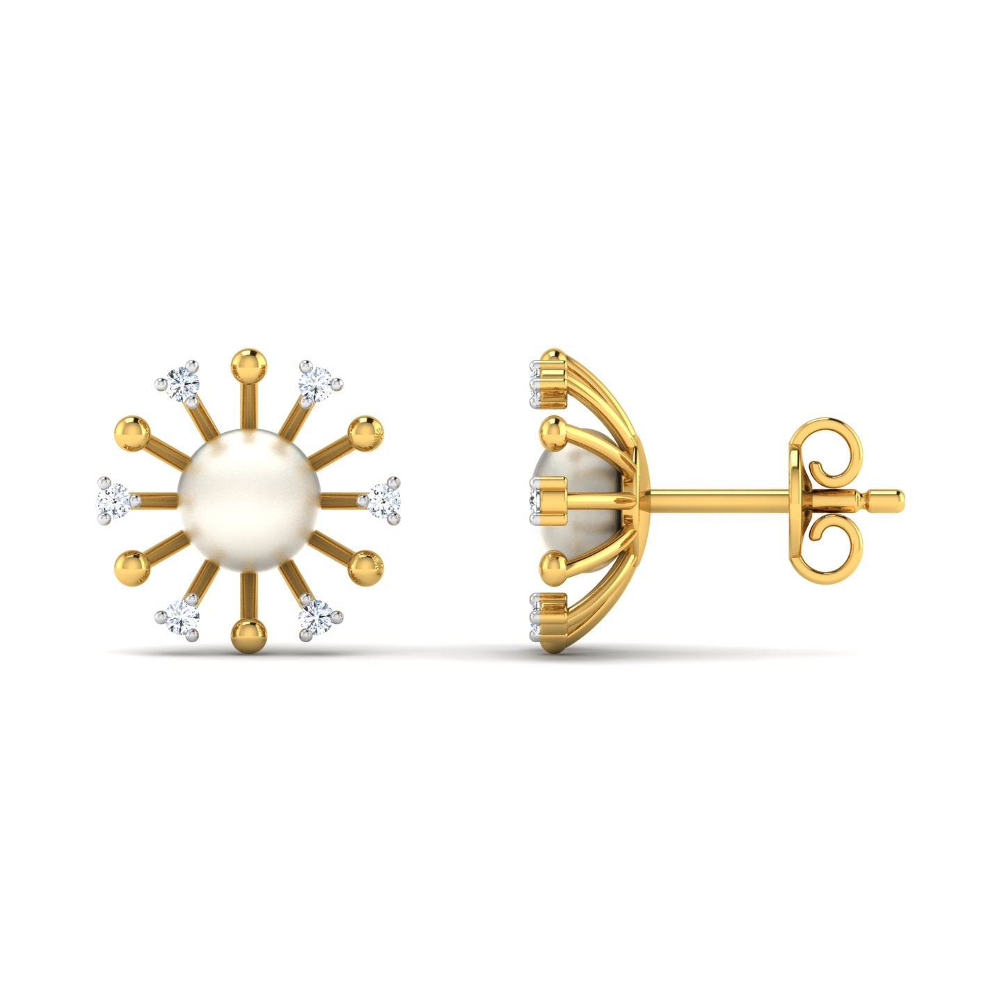 Solarite Natural Diamond Earring lordsjewels